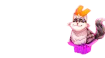 Улыбающийся кот на мягкой подушке, символ роскошного игрового опыта в онлайн-казино Кэт. Образ ассоциируется с комфортом и привилегиями.